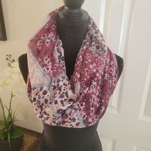 SOLD Burgundy and Blue Infinity Scarf SOLD